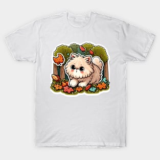 furry kittie in the woods T-Shirt